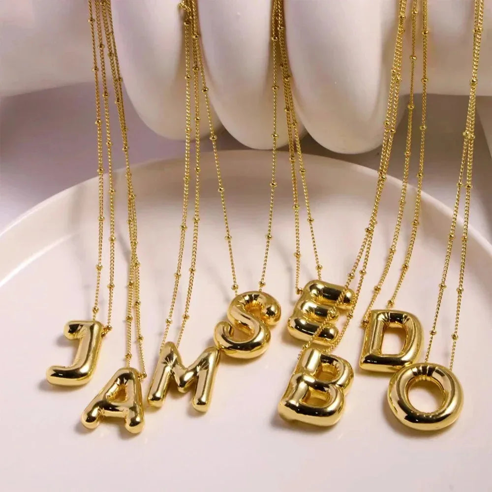 CHUNKY SCRIPT NECKLACE